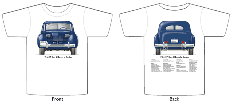 Cord 810 Beverly 1935-37 T-shirt Front & Back